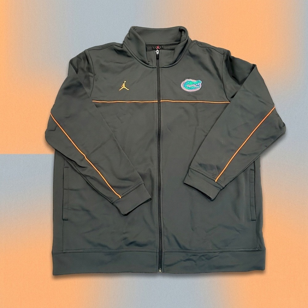 Nike Jordan Florida Gators Player Exclusive Full-Zip Track Jacket Gray 3XL NWOT